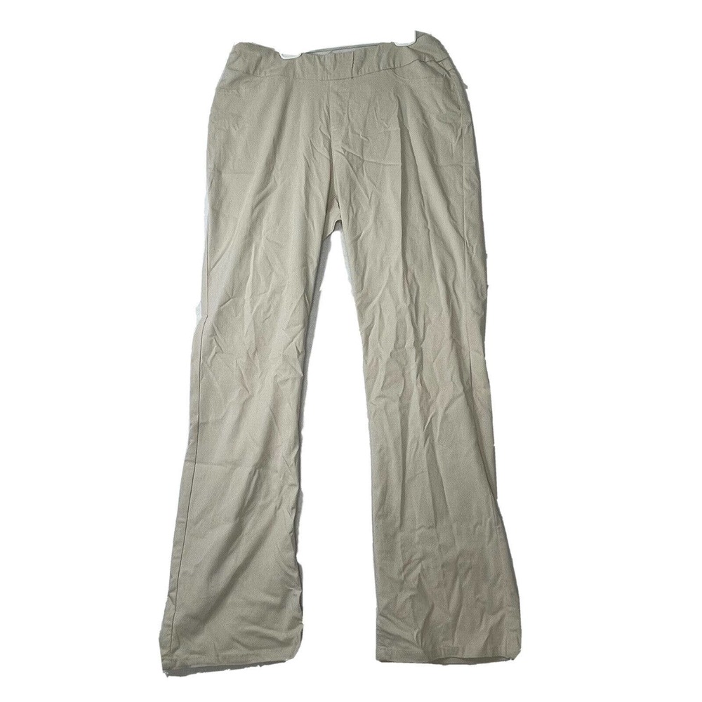 Soft Surroundings Pull On Pants Womens S Stretch‎ Straight Leg Casual Neutral